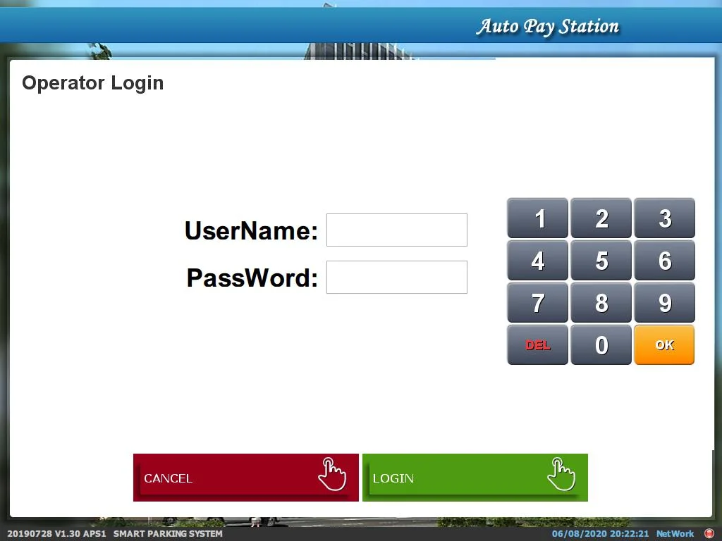 Self Payment Terminal Kiosk Parking Management System Station Airport Parking Kiosk