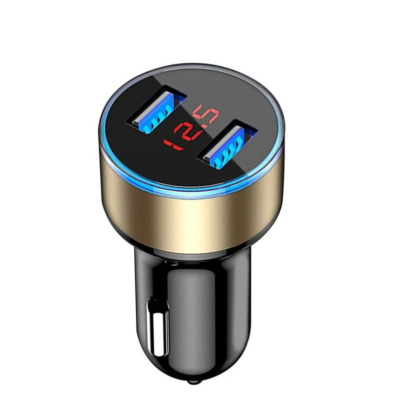 Top Seller Digital Display Dual USB Ports Car Charger