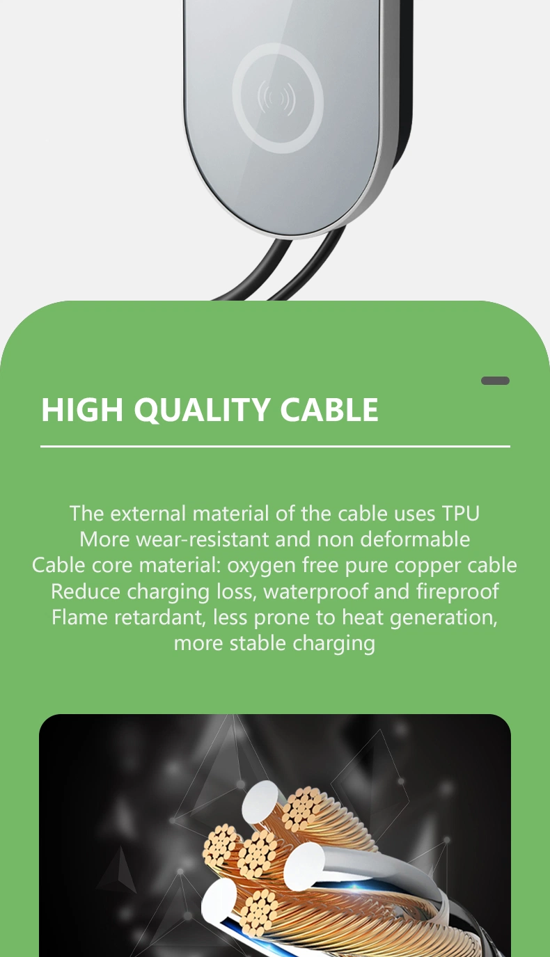 Easy Installation of Electric Vehicle Charger Frid to Charger AC EV 7kw 32A Charger Pile