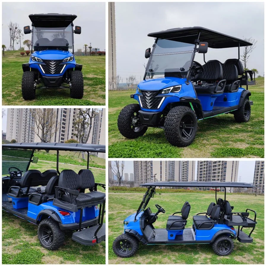 CE DOT off Road 2/4/6 Seater Solar Panels Golf Cart Chinese Battery Powered Mini Golf Buggy Club Custom Electric Golf Car